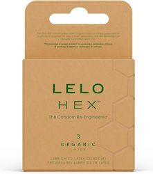Lelo Condoms Hex 3pcs 54mm Natural