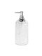 Decor Walther Δοχείο Υγρό Σαπούνι Γυάλινο Crack Chrome Αντλία 310 Ml