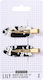 Sister Young Lily Makeup Hair Clips Set Black White 2 Pieces