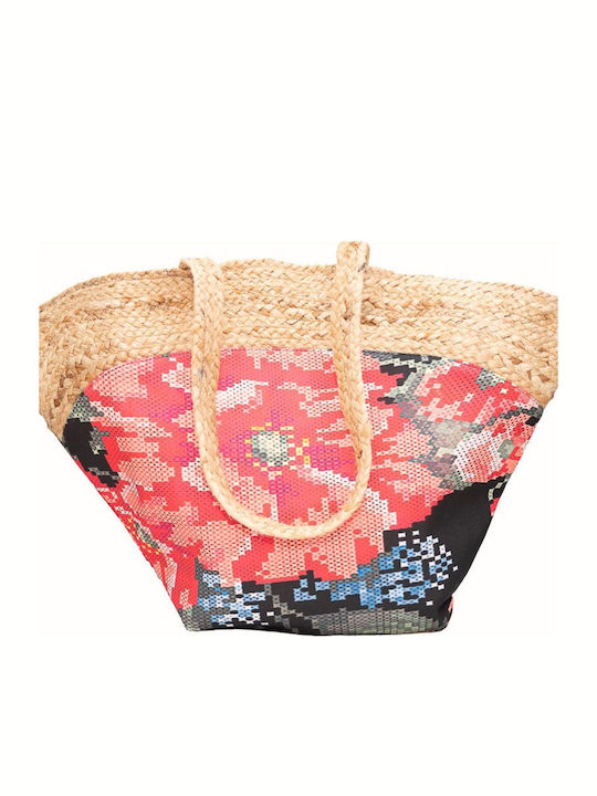Bluepoint Korbweide Strandtasche Mehrfarbige