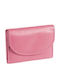 Leather Men's Wallet Classic Pink