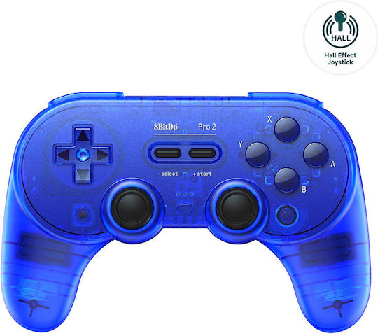 8Bitdo Pro 2 Ασύρματο Gamepad για Switch Μπλε