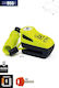 Urban Motorcycle Disc Brake Lock with 5.5mm Pin in Yellow