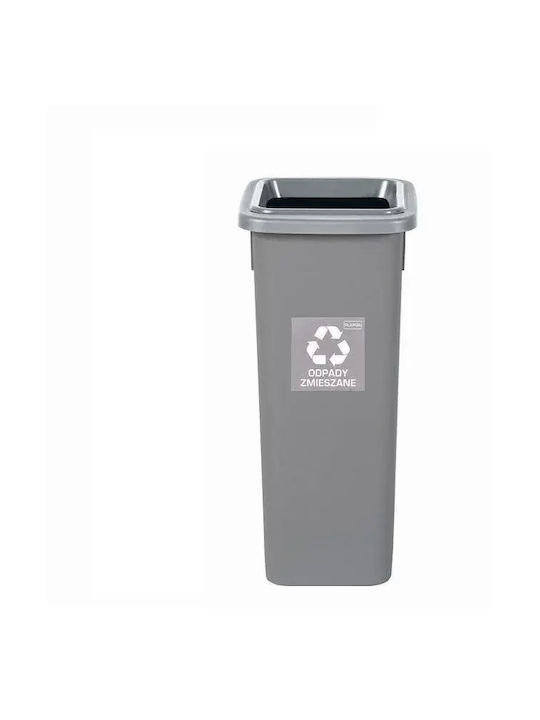 Plafor Coș de Reciclare Plastic Gri 53lt 1buc