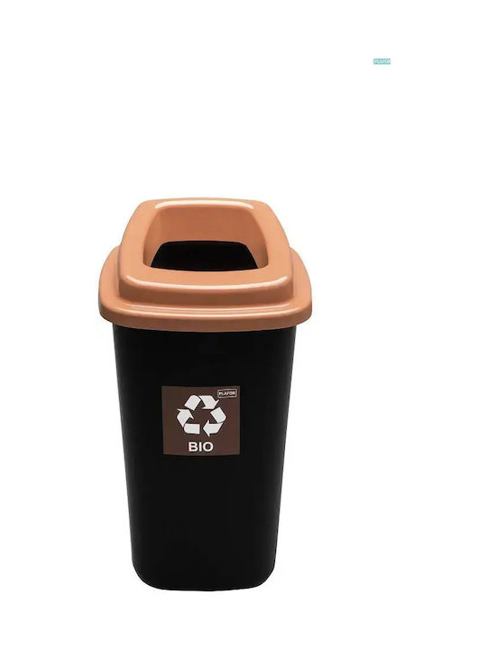 Plafor Coș de Reciclare Plastic Negru 28lt 1buc