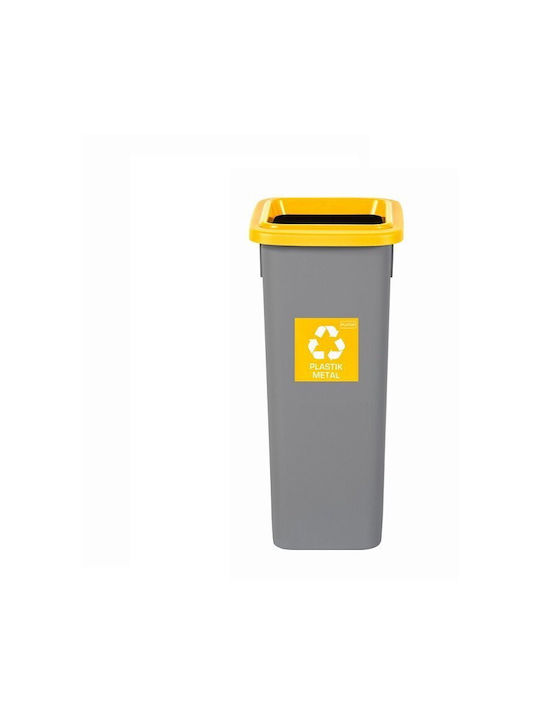 Plafor Waste Bin Recycling Plastic Gray 20lt 1pcs