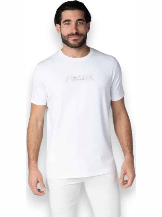 Frank Tailor Блуза с къс ръкав White