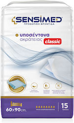 Sensimed Incontinence Undepads Classic 60x90cm 15 Units Adhesive