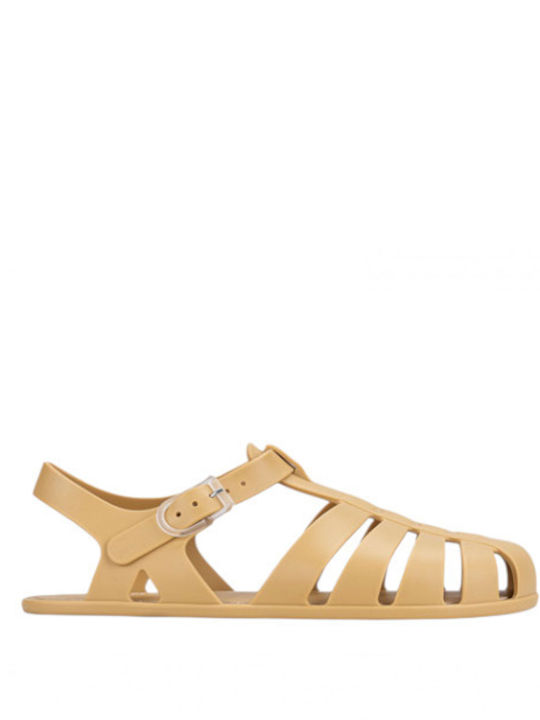 Women's Flat Sandals in Green Color