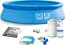 Intex Πισίνα Στρογγυλή Φουσκωτή Γαλάζια