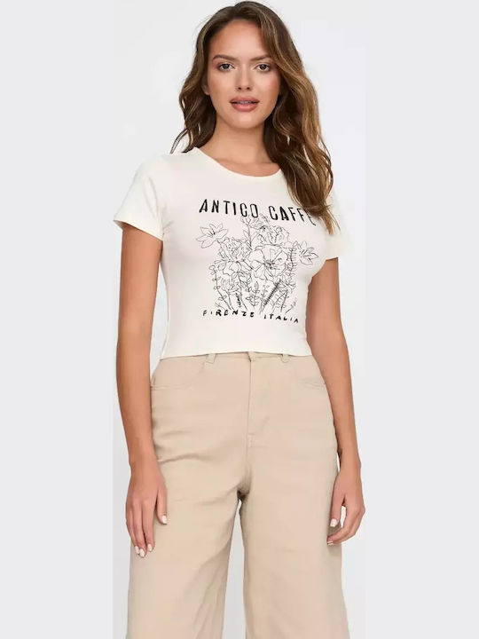 24 Colours Damen T-Shirt White