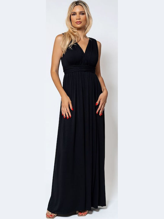 Rochie Maxi De Vară Pentru Nuntă / Botez Neagră