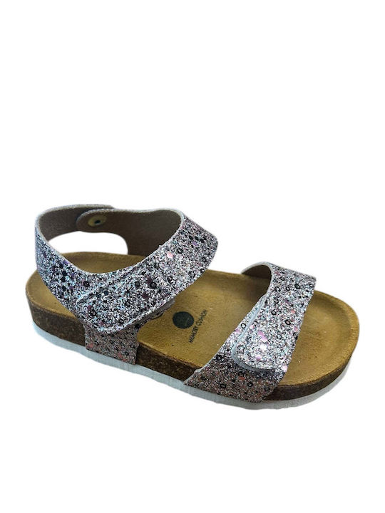 Plakton Παιδικά Πέδιλα Sara Ανατομικά Glitter B...