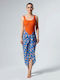 Zebras & Libras Leya Pareo Palms Long Multicolour Pareo