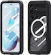 Shellbox 360 Full Cover Plastic / Silicon Impermeabil Negru (Galaxy S25)
