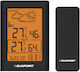 Blaupunkt WS15BK Ασύρματος Μετεωρολογικός Σταθμός Ψηφιακός Επιτραπέζιος Μαύρος