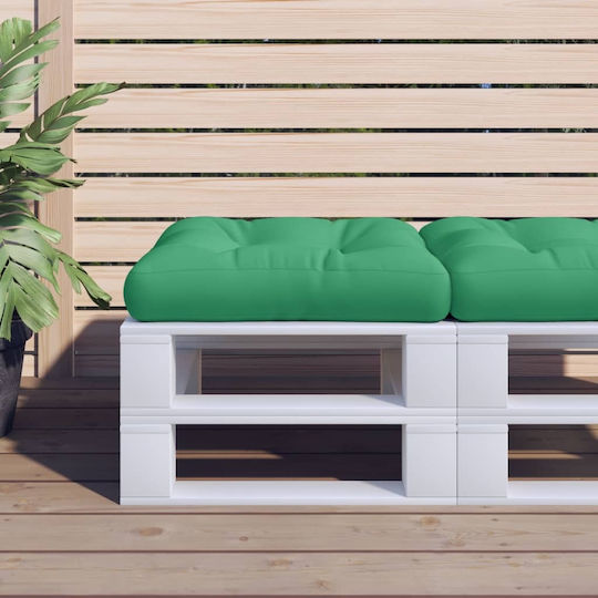 vidaxl Pernă Pentru Palet Verde 58 X 58 X 10 Cm Pânză