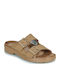 Women's Flat Sandals Flatforms in Brown Color