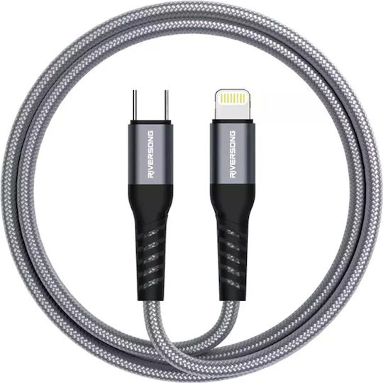 Riversong USB-C to Lightning Cable 27W Γκρι 1.2m (CL50)