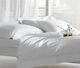 Hotel Bettlaken 170x200+28 King Size Perkali Super 90's Baumwoll-Poly Palatex Weiß Angepasst
