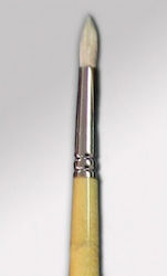 Pig Bristle Round Long Handle Brush No 2