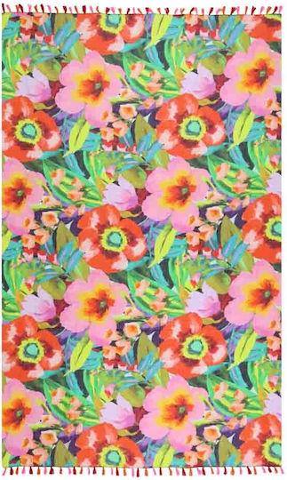 Aquablue Beach Towel Pareo with Fringes 180x100cm.