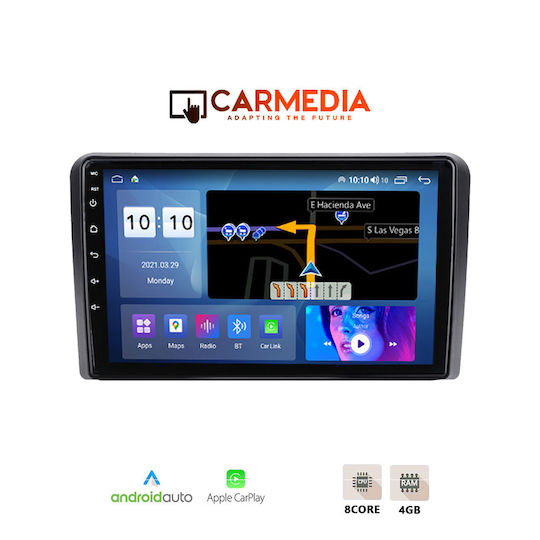 Carmedia Ηχοσύστημα Αυτοκινήτου για Hyundai H-1 2007 (Bluetooth/USB/WiFi/GPS/Apple-Carplay/Android-Auto) με Οθόνη Αφής 9"