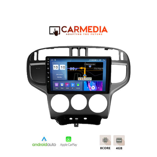 Carmedia Car Audio System for Hyundai Matrix 2001-2010 (Bluetooth/USB/WiFi/GPS/Apple-Carplay/Android-Auto) with Touch Screen 9"