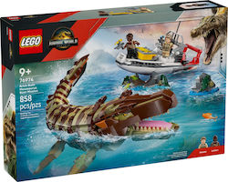 LEGO Jurassic World Mosasaurus Boat Mission for Ages 9+ 858 Pieces LEGO Jurassic World Mosasaurus Boat Mission for Ages 9+ 858 Pieces