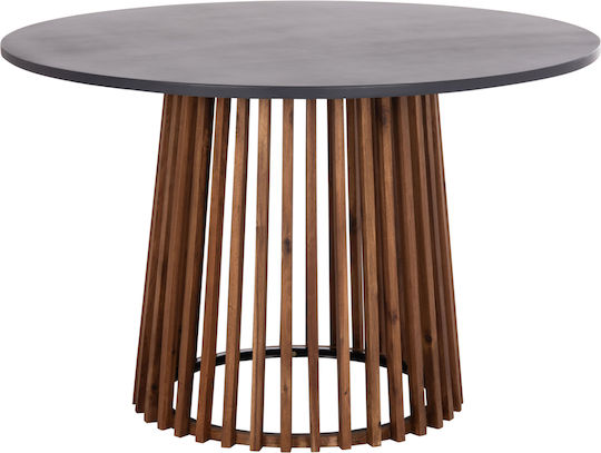Τραπέζι Catering Cristobal Πτυσσόμενο 120x120x77 Μαύρο