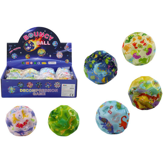 Lean Toys Kinderspaßball Mehrfarbig 7cm (Verschiedene Designs) 1Stück
