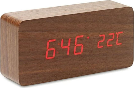 Acp Digital Tabletop Alarm Clock Large Wooden Tabletop Clock Brown Acp Digital Tabletop Alarm Clock Large Wooden Tabletop Clock Brown