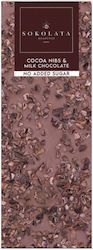 Agapitos No Added Sugar Milk Chocolate & Cocoa Nibs 55gr