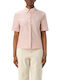 Innuendo Women's Striped Long Sleeve Shirt Pink