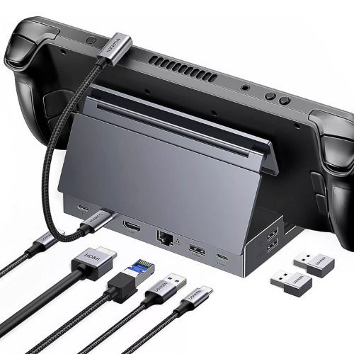 Ugreen 9-in-1 Steam Deck USB-C Docking Station με HDMI 4K PD Ethernet Γκρι