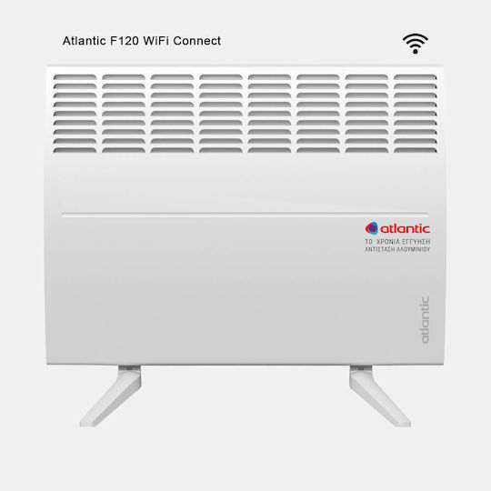 Atlantic F120 Wifi Connect 10 Конвектор Стенен 1000W с Електронен Термостат и WiFi 46.1x11.4см Бял