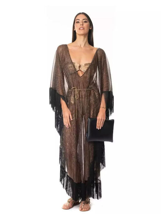 Acquadicocco Damen Maxi Kaftan Strand Braun