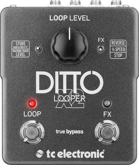 TC Electronic Ditto X2 Looper 000-DE800-00010 Πετάλι Effect Looper Ηλεκτρικής Κιθάρας και Ηλεκτρικού Μπάσου
