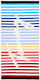 Tommy Hilfiger Delight Cotton Multicolour Beach Towel 170x90cm