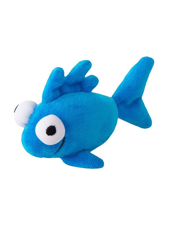 Katzenspielzeug Plüsch Fisch Blau Einheitsgröße
