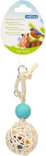 Nobleza Κρεμαστό Παιχνίδι Λυγαριά Ξύλο Σιζάλ 14x5cm Nobleza 2055720