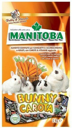 Manitoba Rich Mix Dried Carrots Rabbits 1kg Manitoba 20102348