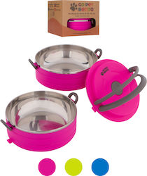 Healthy Human Pet Bento Edelstahl Schalen Futter & Wasser 900ml