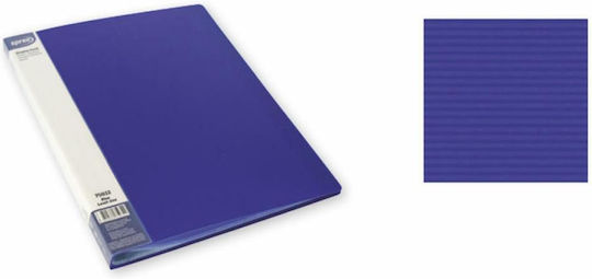 Ντοσιέ Σουπλ Ανάγλυφο Α4 10φ Pp Stripes Μπλε Sp-75012 Spree