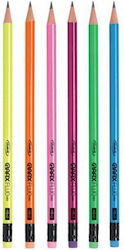 Hi-text Pencil Grafix Fluo 2HB With An Eraser