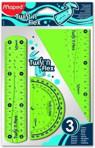 Σετ 3 Οργανων Σχεδιασης Twist N Flex Πρασινο