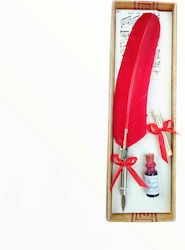 Elliniki Anodos Fountain Pen Red with Blue Ink