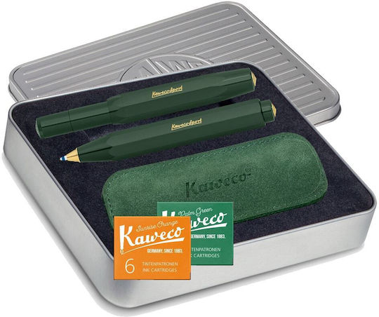 Kaweco Classic Pen Set Green Quill Pen