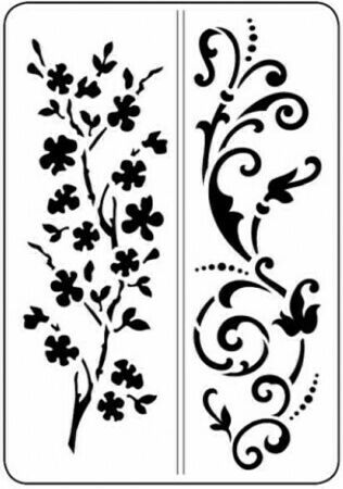 Viva Decor My Paper World Flexible Stencils Grasses & Embellishments