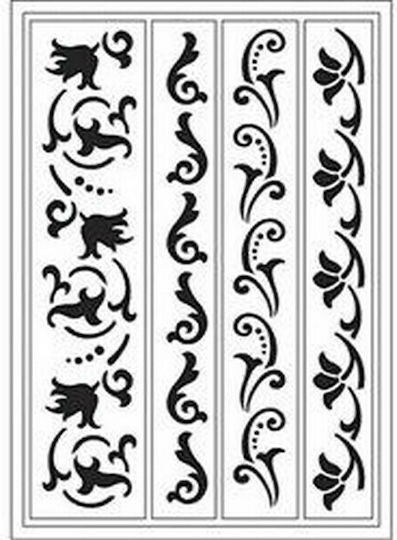 Flexible Stencil Viva Decor 4 Borders 21*14,8cm